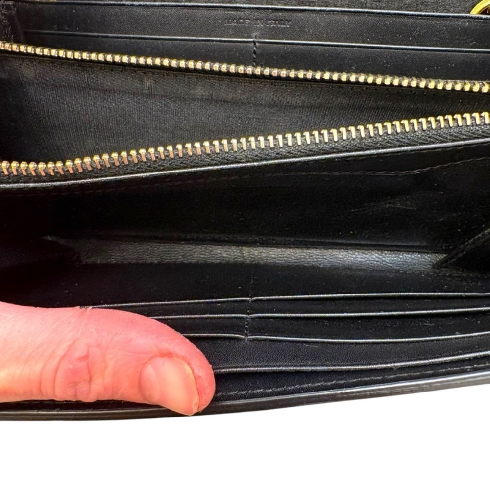 Saint Laurent YSL gold logo clutch bag wallet custom WOC - Picture 9 of 16
